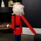 image 9 of 50cm Red Countdown Wooden Christmas Nutcracker Decoration