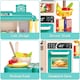 image 2 of Green Kids Role Play Kitchen Set – Realistic Lights, Sounds & Steam Spray with 40+ Accessories  Educational Pretend Cooking Toy for Ages 3+