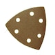 image 3 of Hook And Loop Sanding Abrasive Discs Pads 90mm Triangular 100pk Mixed Grit