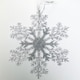 image 2 of Glitter Assorted & Clear Acrylic Christmas Snowflake Hanging Decoration 26cm