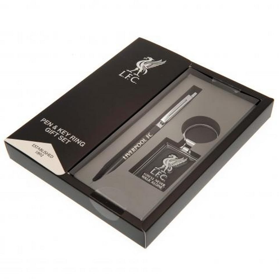 image 1 of Liverpool FC Pen and Keyring Gift Set | Black | Black/Silver | 1