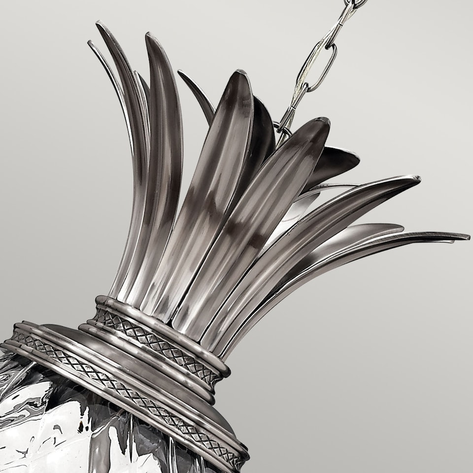 image 1 of Plantation 4 Light Ceiling Pendant Polished Antique Nickel, E14