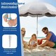 image 7 of COSTWAY 180 cm Outdoor Fringe Patio Parasol Sunshade Umbrella Cream