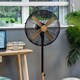 image 5 of Russell Hobbs RHMPF1601WDB Pedestal Fan Cooling Black Scandinavian Wood Effect