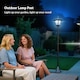 image 9 of Outsunny Outdoor Garden Solar Light with Base Freestanding Energy-saving Optical