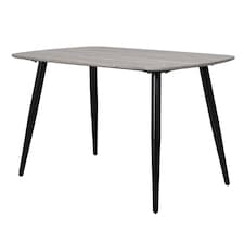 Rectangular Dining Table 120cm - Modern 4 - 6 Seater Spacious Kitchen Table | Grey | Grey | 1