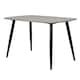 image 1 of Rectangular Dining Table 120cm - Modern 4 - 6 Seater Spacious Kitchen Table | Grey | Grey | 1