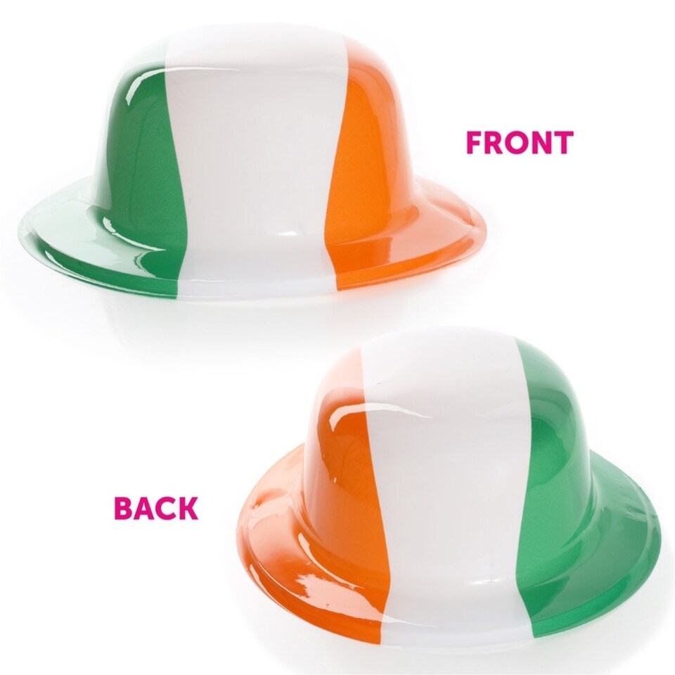 image 1 of Pack of 1 Irish Flag Bowler Hat | Green | One Size