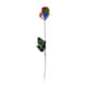 image 1 of Rainbow Rose Artificial Flower 45cm