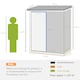 image 7 of Outsunny Outdoor Storage Shed Steel Garden Shed w/ Lockable Door Green