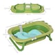 image 7 of HOMCOM Baby Bath Tub for Toddler Foldable w/ Baby Cushion for 0-3 Years Green