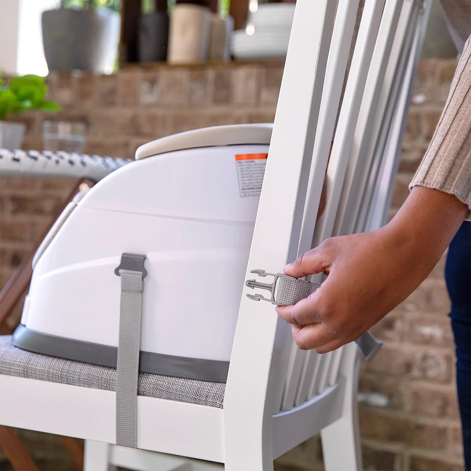 image 1 of Ingenuity Baby Base 2-in-1 Booster Feeding and Floor Seat Cashmere 10678 | Brown | Cashmere | One Size | 1