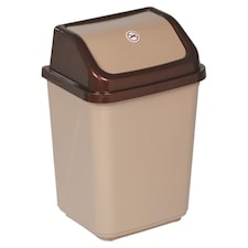 30L Plastic Recycling Bins with Swing Lids | Brown | 1