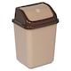 image 1 of 30L Plastic Recycling Bins with Swing Lids | Brown | 1