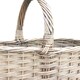 image 2 of Antique Wash Finished Stair Basket | Grey | Grey