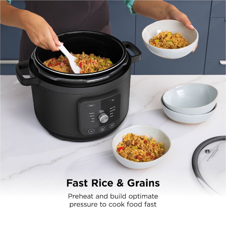 image 1 of Ninja HyperHeat Pressure and Rice Cooker with 9 Functions PC201UK