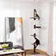 image 6 of PawHut Floor to Ceiling Cat Tree 5-Tier Climbing Tower Scratching Post Brown