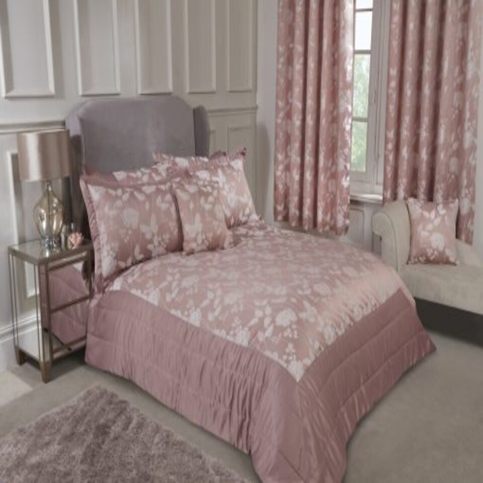 image 1 of Meadows Bedspread Blush Pink | Pink
