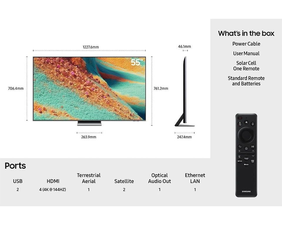 image 1 of Samsung QE85QN85FAUXXU 85" QN85F Neo QLED 4K Vision AI Smart TV