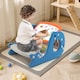 image 5 of COSTWAY 4 in 1 Convertible Kids Activity Table Toddler Easel w/Whiteboard