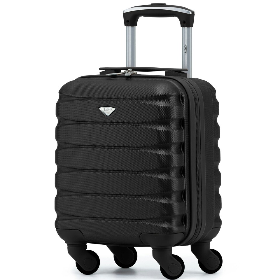 image 1 of 40x30x20cm Wizz Air & Vueling Maximum Size Free Cabin Carry On Lightweight 4 Wheel ABS Hard Case Suitcases Cabin Carry On Hand Luggage Cream | Champagne | Cabin Bag