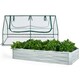 image 10 of COSTWAY Galvanized Raised Garden Bed Outdoor Planter Box Silver