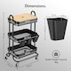 image 9 of Vonhaus Storage Trolley 3 Tier Bathroom & Kitchen Storage