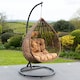 image 2 of Henley Swing Chair - Brown