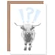 image 1 of Scottish Highland Hairy Surprised Expression Scottish Scotland Card