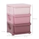 image 5 of HOMCOM Kids Storage Units with Drawers Chest Dresser Tower | Pink | 37cm x 37cm x 56.5cm