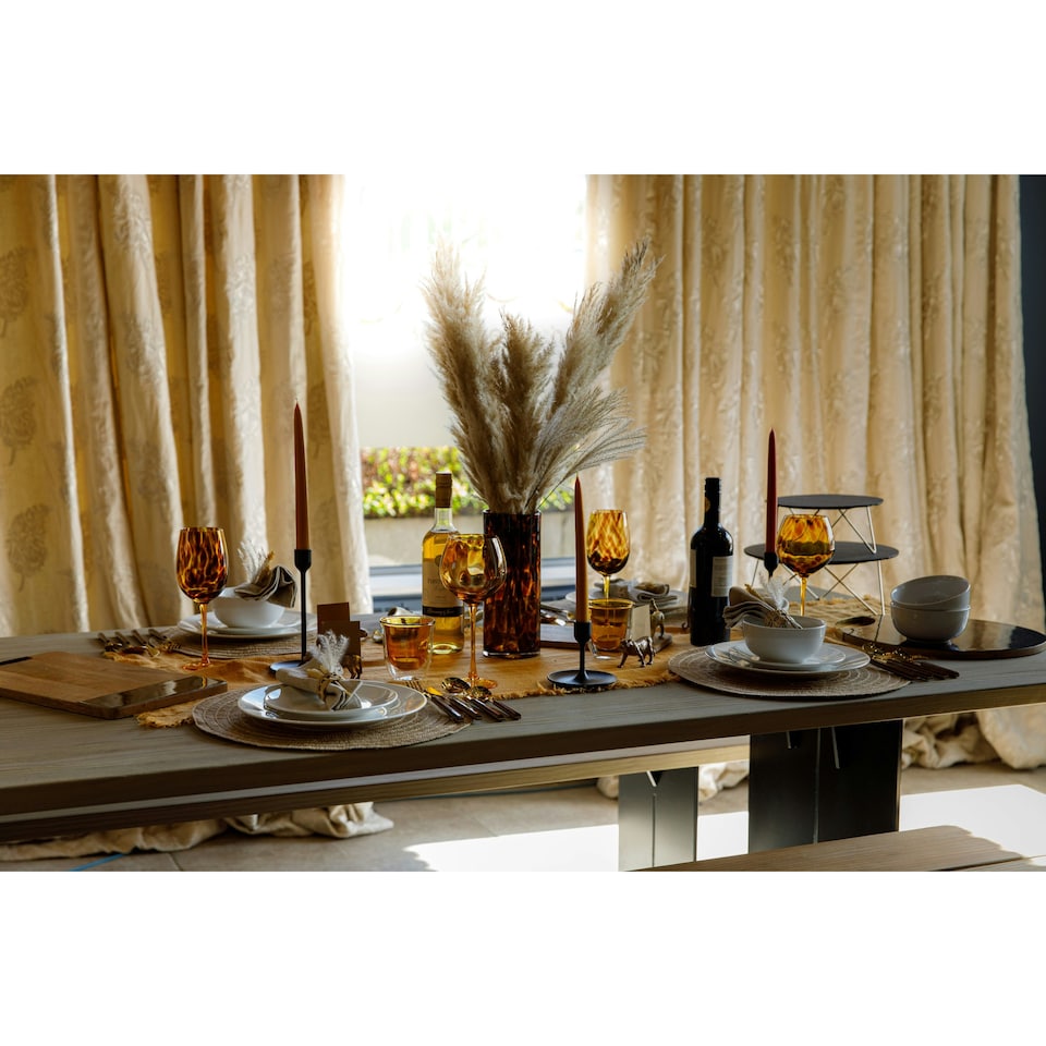 image 1 of Artesà Mango Wood Serving Platter Rectangular Tortoiseshell