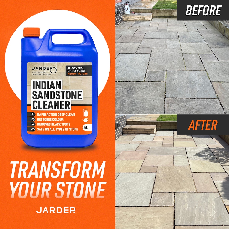 image 1 of Jarder Indian Sandstone Cleaner 3 x 5L