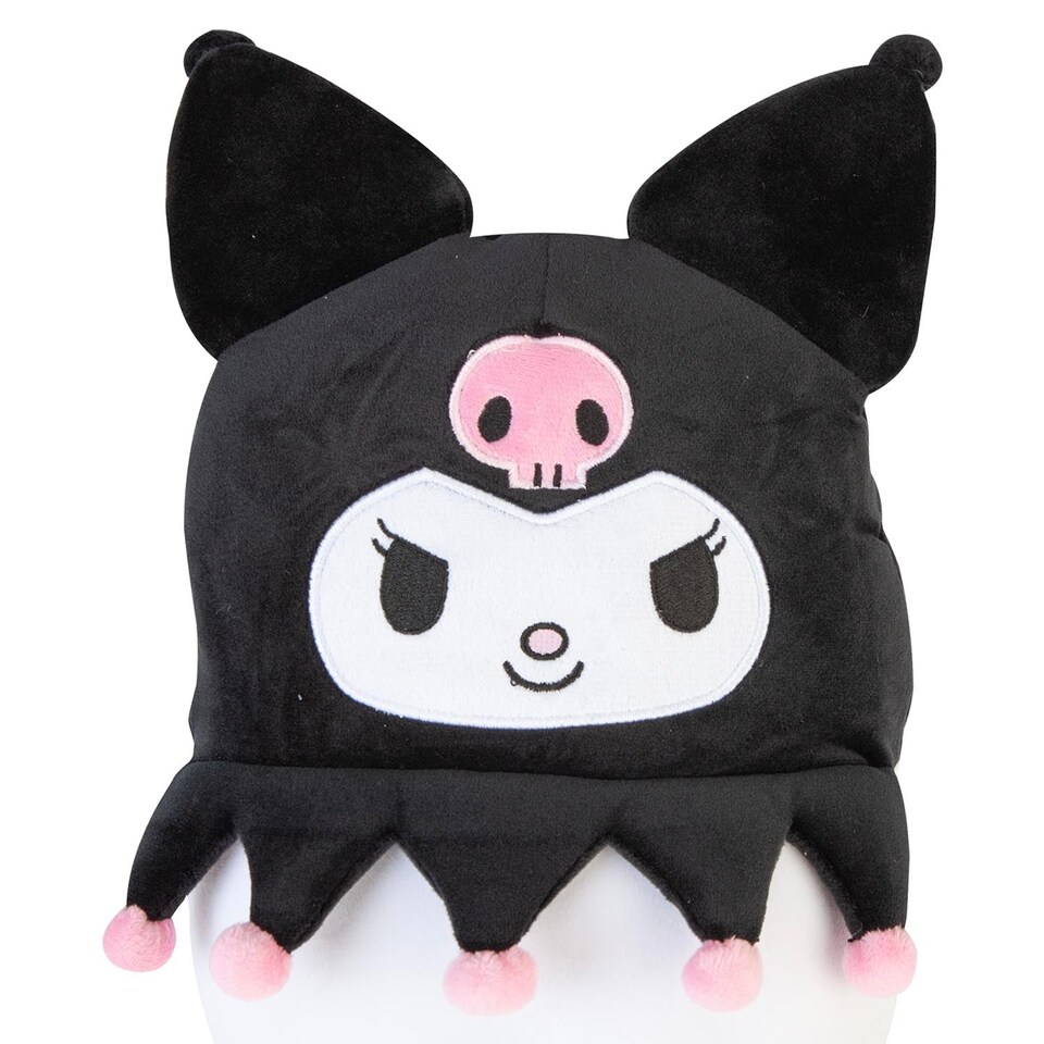 image 1 of PMS Kuromi Oval Cushion Plush Black - 22cm x 16cm