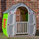 image 6 of 1.09m Grey & Green Kids Indoor Outdoor Plastic Wendy House Magical Playhouse