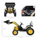 image 7 of HOMCOM Kids Digger Ride On Excavator 6V Battery Tractor Music Headlight Yellow