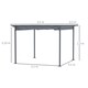 image 10 of Outsunny 3.5M X 3.5M Metal Pergola Gazebo Awning Retractable Canopy Outdoor Garden Sun Shade Shelter Marquee Party BBQ, Grey