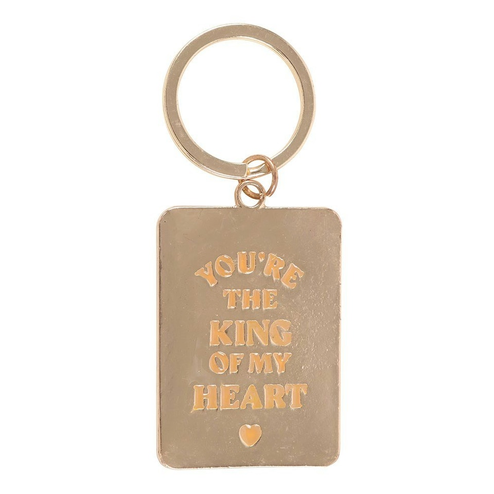 image 1 of King of My Heart Playing Card Keyring