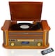 image 3 of Denver 9-in-1 Retro Vintage DAB Bluetooth Wooden Radio Record Player - MRD-51BT | Brown | Vintage Wood