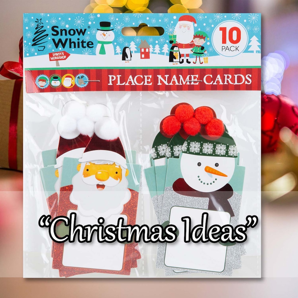 image 1 of vfm-estore Christmas Place Name Cards Table Markers - Set of 10, 20 x 17.9 x 1.4 cm