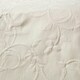 image 3 of Homescapes Cream Cotton Rich Floral Metelassé Pattern Bedspread - King | Cream
