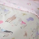 image 4 of Catherine Lansfield Happy Horses Reversible Duvet Cover Set | Cream | Double