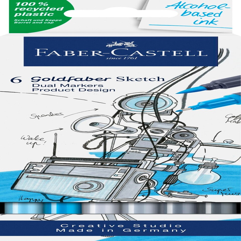 Goldfaber Sketch Marker 'Prod design' set 6
