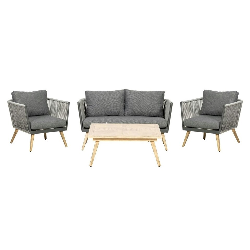 image 1 of 4 Seater Lounging Coffee Garden Furniture Set Including Cushions