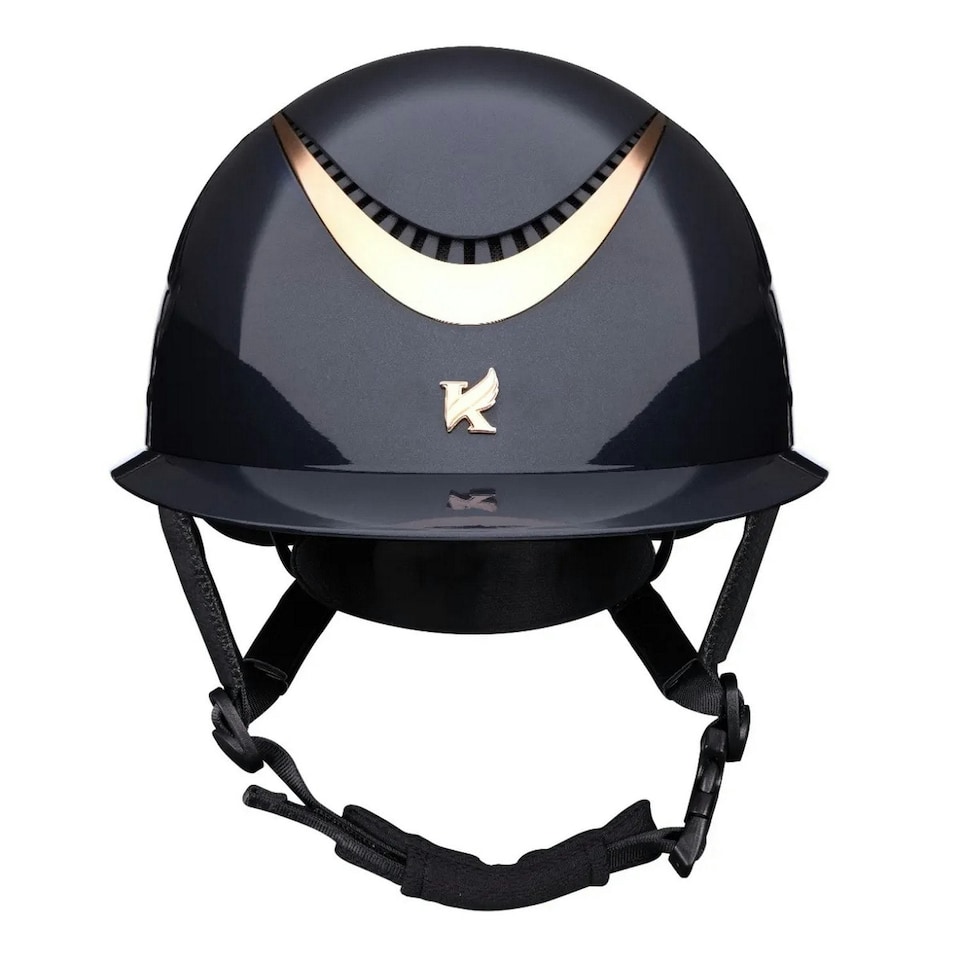 image 1 of Karben Unisex Adult Alina Ellipse Riding Hat - Black/Gunmetal Grey - 52cm - 54cm | Black | 52-54cm