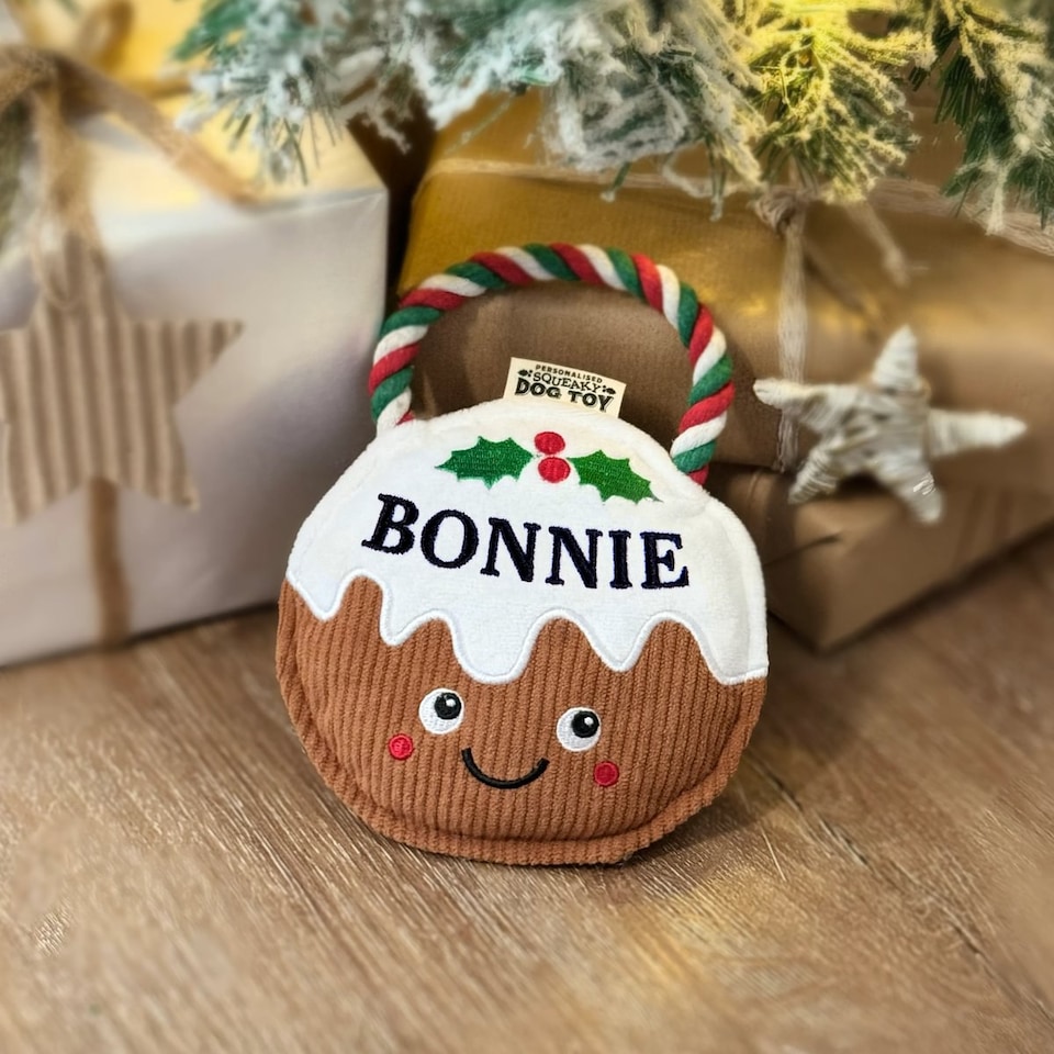 image 1 of Pre-personalised Christmas Dog Toy Gift - Over 80 Titles - Bonnie