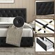 image 6 of Yaheetech 150 cm W × 200 cm L Bed Frame with Adjustable Headboard and 2 Drawers Black