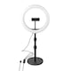 image 6 of Nedis Ring Light, 10" LED Ring Lamp with 120 LEDs on Aluminium Table Stand, USB Powered, with Flexible Phone Holder, 10 Light Modes