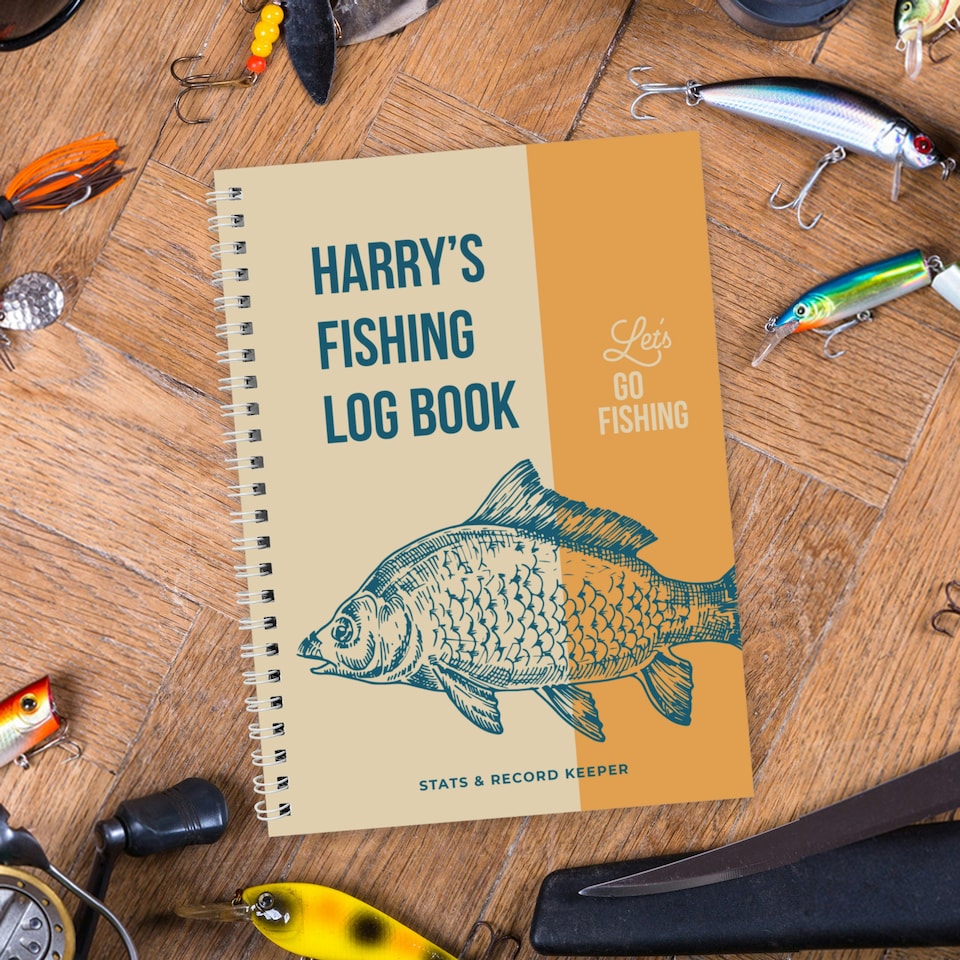 image 1 of Personalised A5 Fishing Log Book