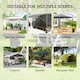 image 7 of Outsunny Set of 4 Heavy Duty Gazebo Weights Bags, 500D Sand Weights, Black | Black | Black | 22 x 22 x 50 cm