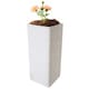 image 1 of 2 x Tall Amalfi Stone Effect Multipurpose Patio Planter Ideal For Home & Garden | White